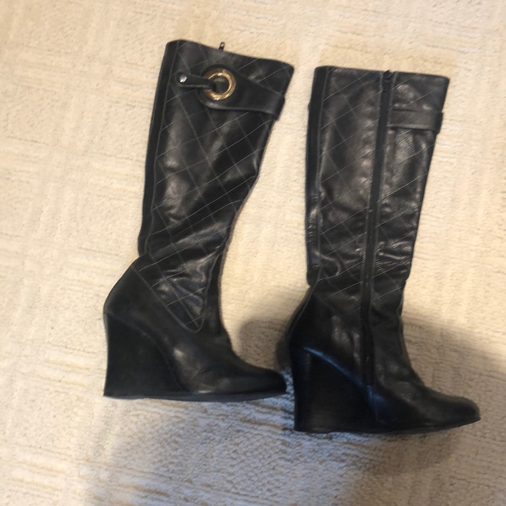 Black Leather Boot